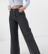 COLLUSION x008 - Jeans med vide ben i vasket sort i 90'er-stil