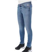 Slim Fit Blå Jeans