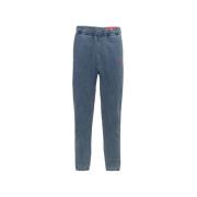 Slim Fit Jeans med Ribbed Cuffs