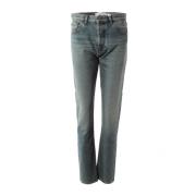 Slim Fit Jeans med Studs - Blå