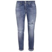 George Denim Jeans med Distressed Detaljer