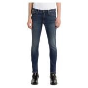 Blå Skinny Jeans 5-lomme stil