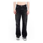 Sort Vasket Straight Leg Jeans