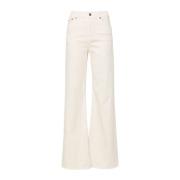 Ivory Hvid Wide Leg Denim Jeans